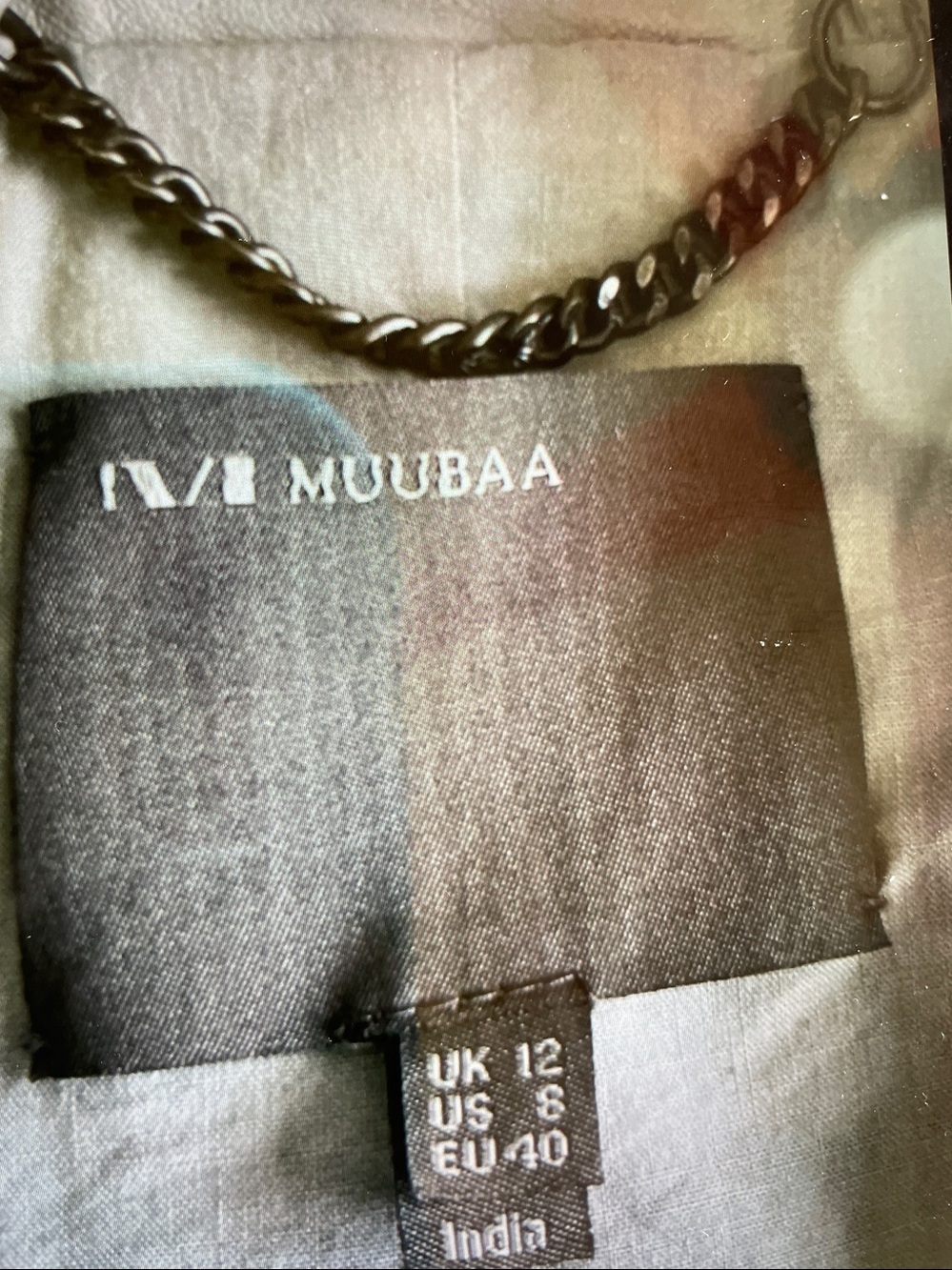 M.   MUUBAA  Light Gray Leather Moto Jacket.  NWOT - Picture 3 of 5